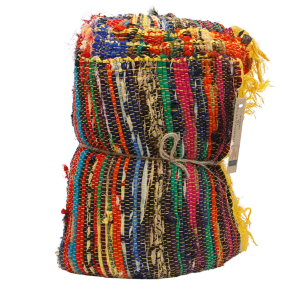 Ancient Wisdom Luxury Rag Rug ~ Yellow