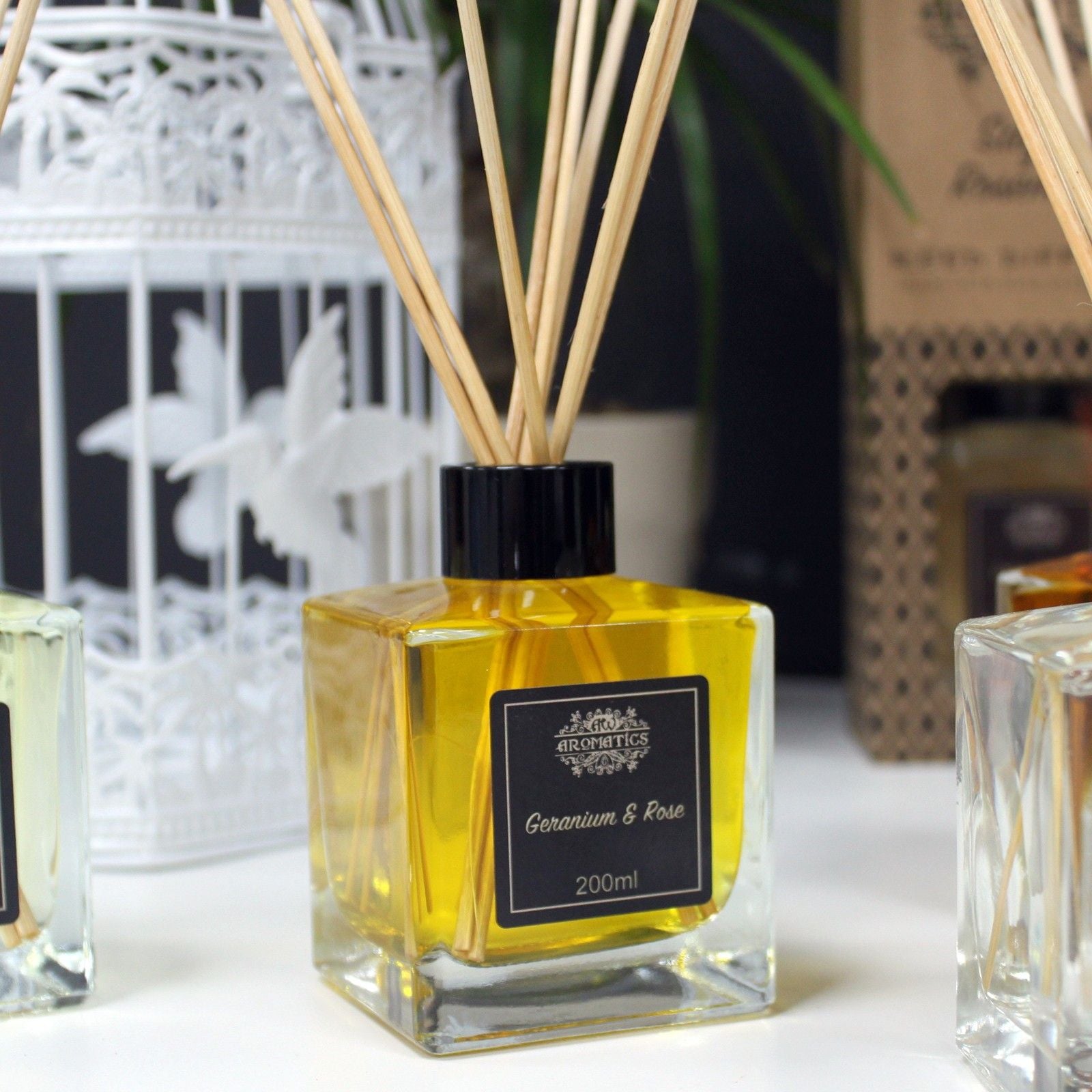Reed Diffuser ~ Geranium & Rose
