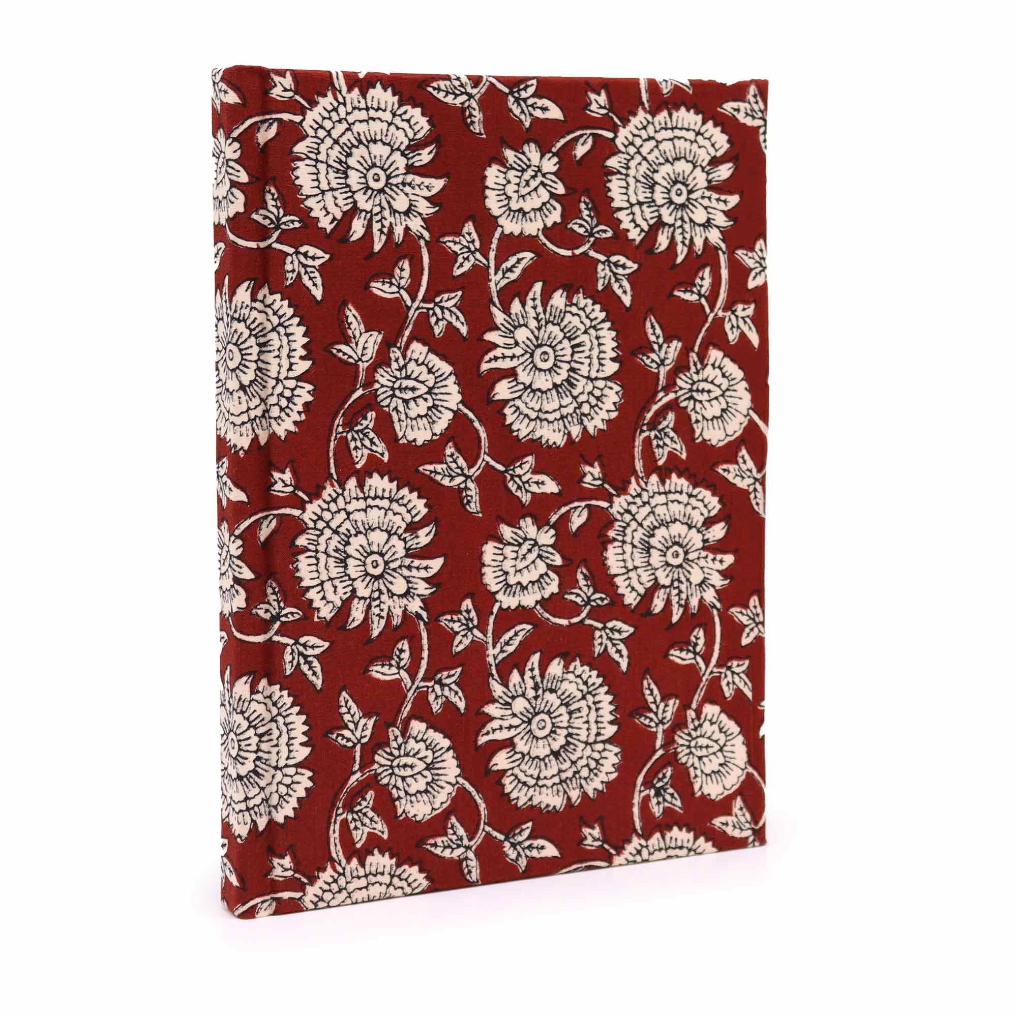 Handmade Notebook ~ Burgundy Floral