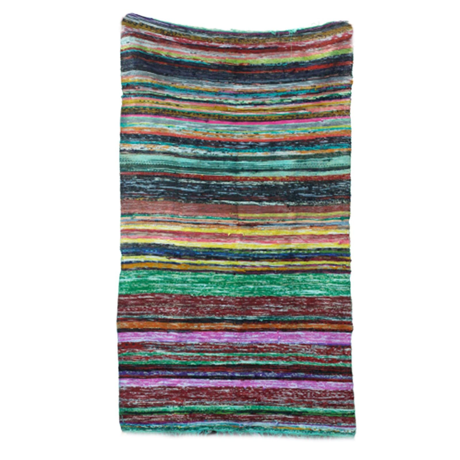 Ancient Wisdom Luxury Rag Rug ~ Green