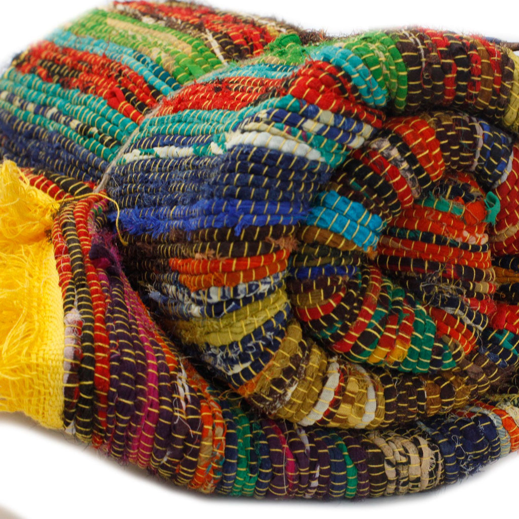 Ancient Wisdom Luxury Rag Rug ~ Yellow