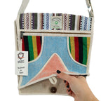Handmade Nepalese Hemp Laptop Messenger Bag