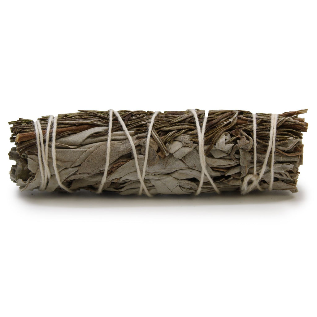 White Sage & Rosemary Smudge Stick ~  10cm