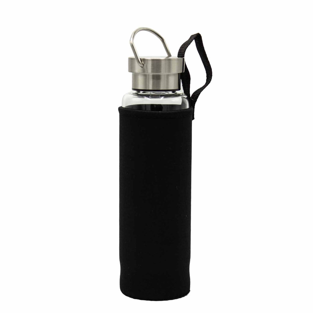 Invigorating Red Jasper Crystal Infused Glass Water Bottle