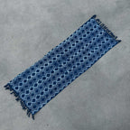 Handmade Indigo Heerak Runner Rug ~ 170x60cm