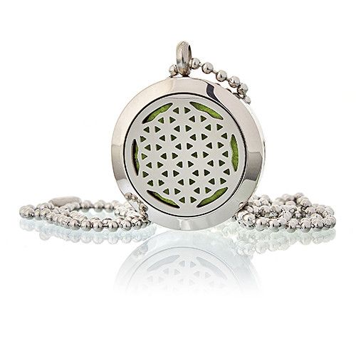 Flower of Life Aromatherapy Diffuser Necklace ~ 25mm