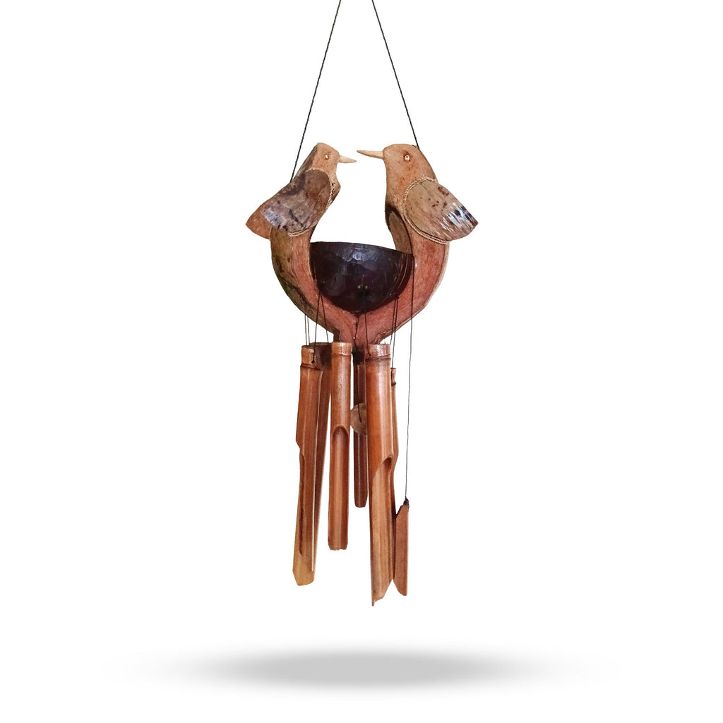 Natural Bamboo Windchime - Husband & Wife
