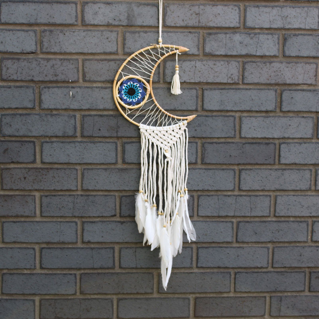 Macrame Moon Protection Dream Catcher