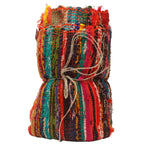 Ancient Wisdom Luxury Rag Rug ~ Orange