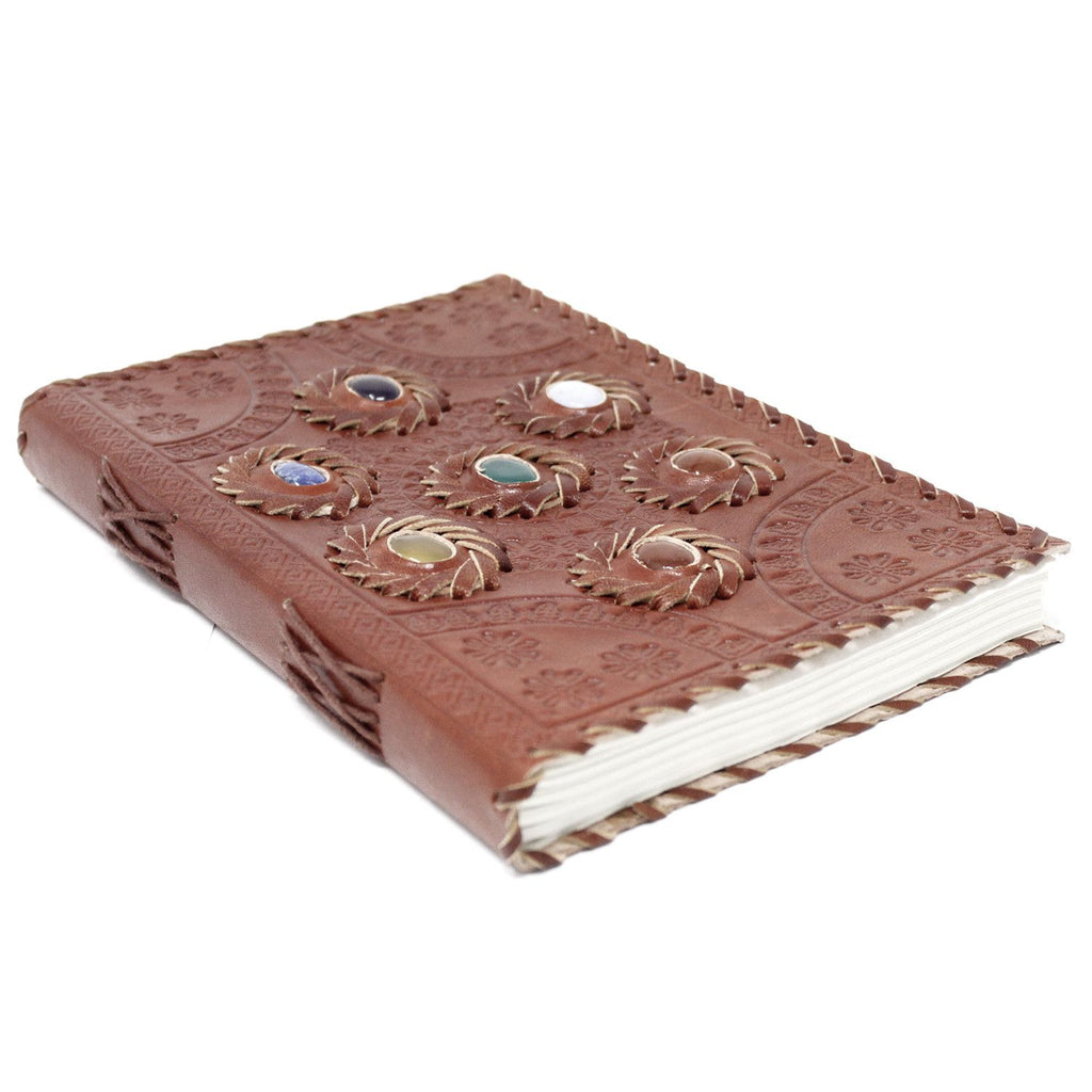 Chakra Stone Leather Notebook