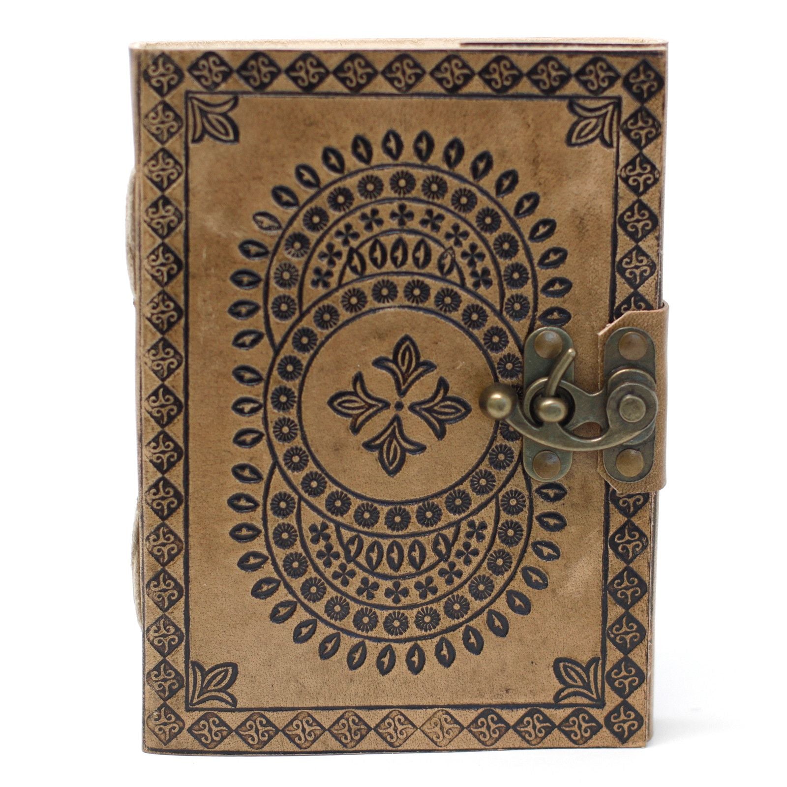 Blue Mandala Leather Notebook