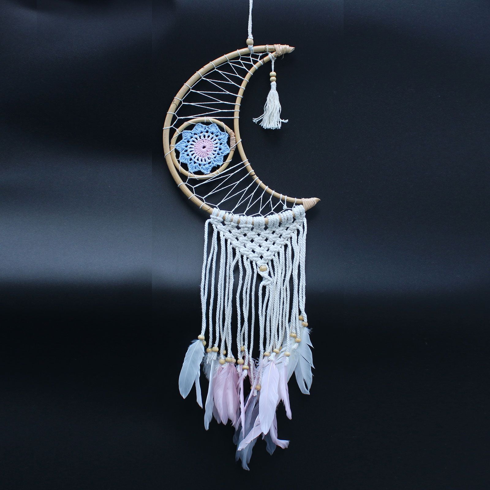 Macrame Moon Protection Dream Catcher