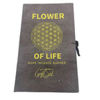 Flower of Life Rope Incense and Holder Set
