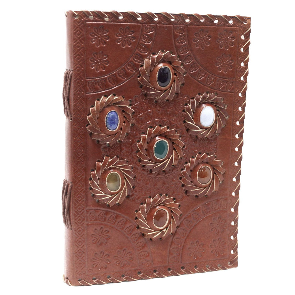 Chakra Stone Leather Notebook