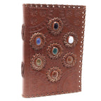 Chakra Stone Leather Notebook