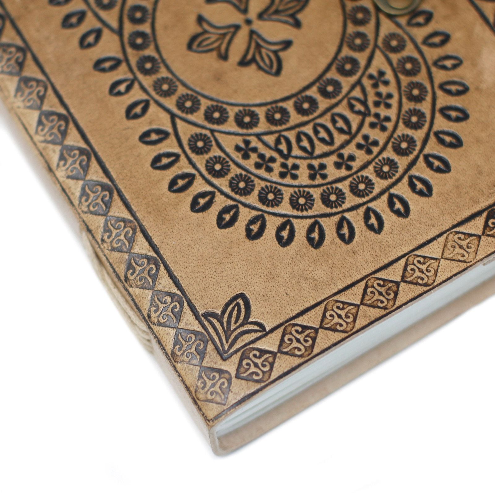 Blue Mandala Leather Notebook