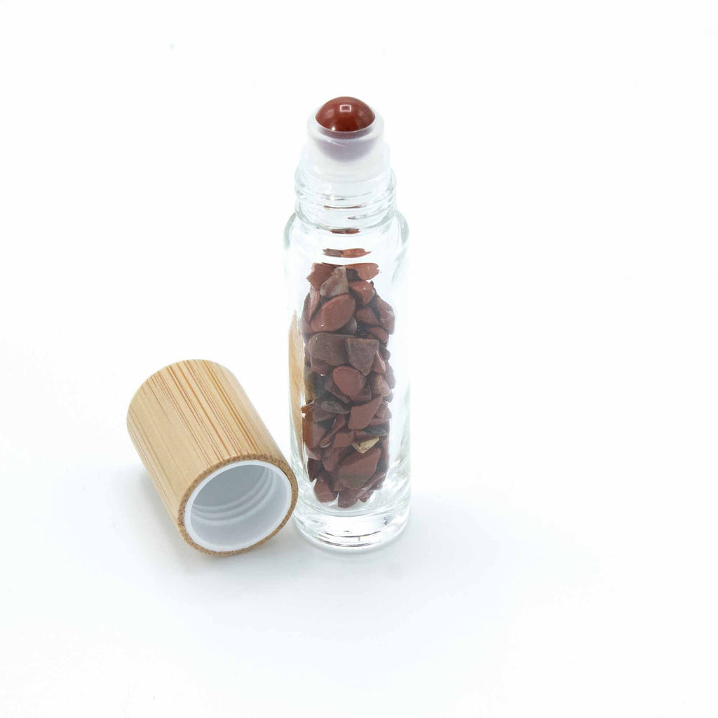 Red Jasper ~ Empty Gemstone Roller Bottle