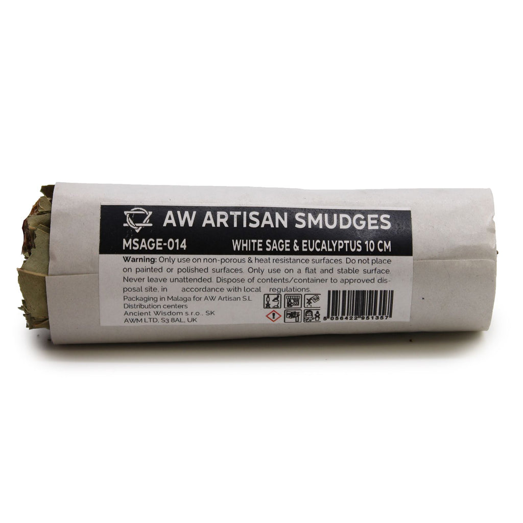 White Sage & Eucalyptus Smudge Stick ~ 10cms