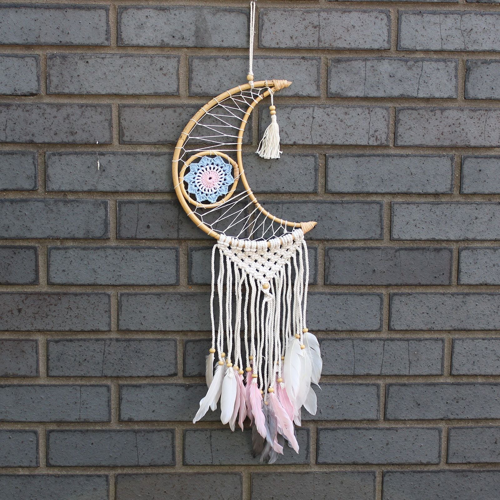 Macrame Moon Protection Dream Catcher