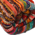 Ancient Wisdom Luxury Rag Rug ~ Orange