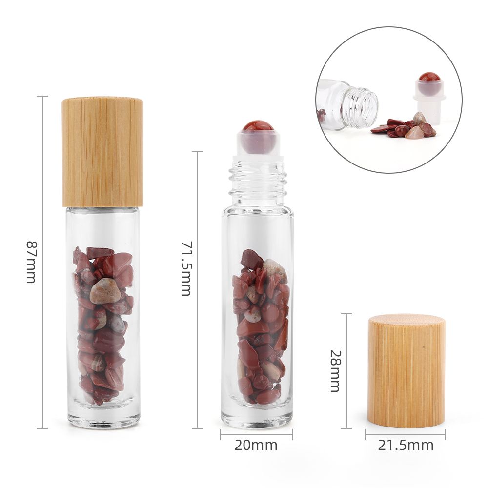 Red Jasper ~ Empty Gemstone Roller Bottle