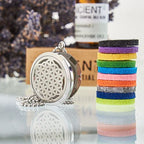 Flower of Life Aromatherapy Diffuser Necklace ~ 30mm
