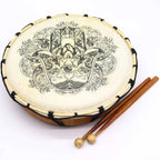 Shamanic Hamsa Drum with Two Sticks ~ 30cm