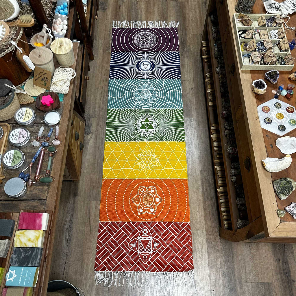 Ancient Wisdom Chakra Yoga Runner Rug