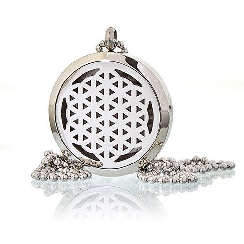 Flower of Life Aromatherapy Diffuser Necklace ~ 30mm
