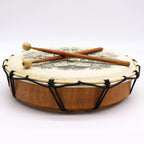 Shamanic Hamsa Drum with Two Sticks ~ 30cm
