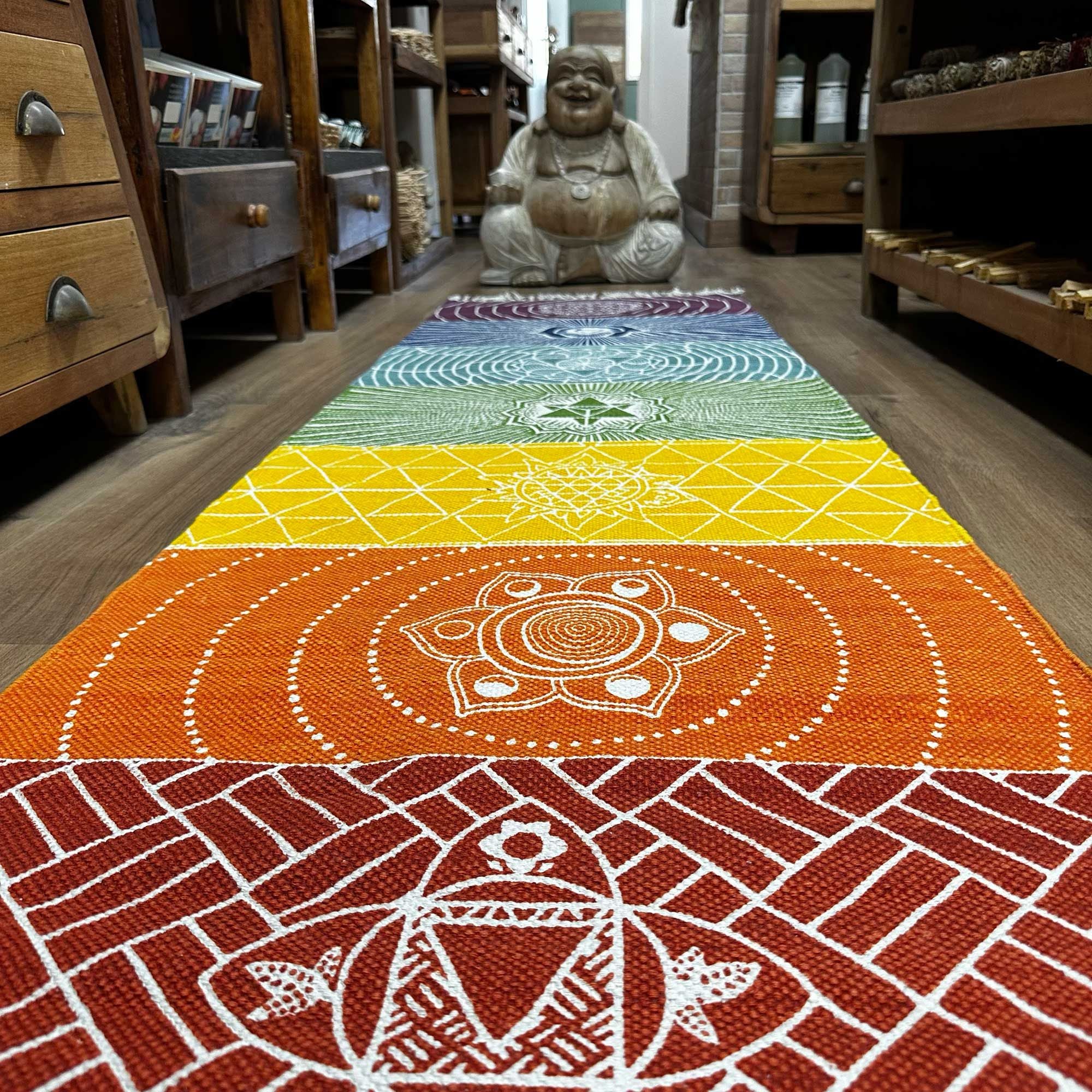 Ancient Wisdom Chakra Yoga Runner Rug