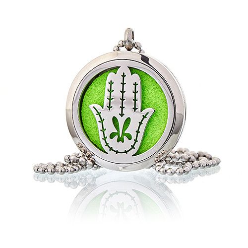Hand of Fatima Aromatherapy Necklace ~ 30mm
