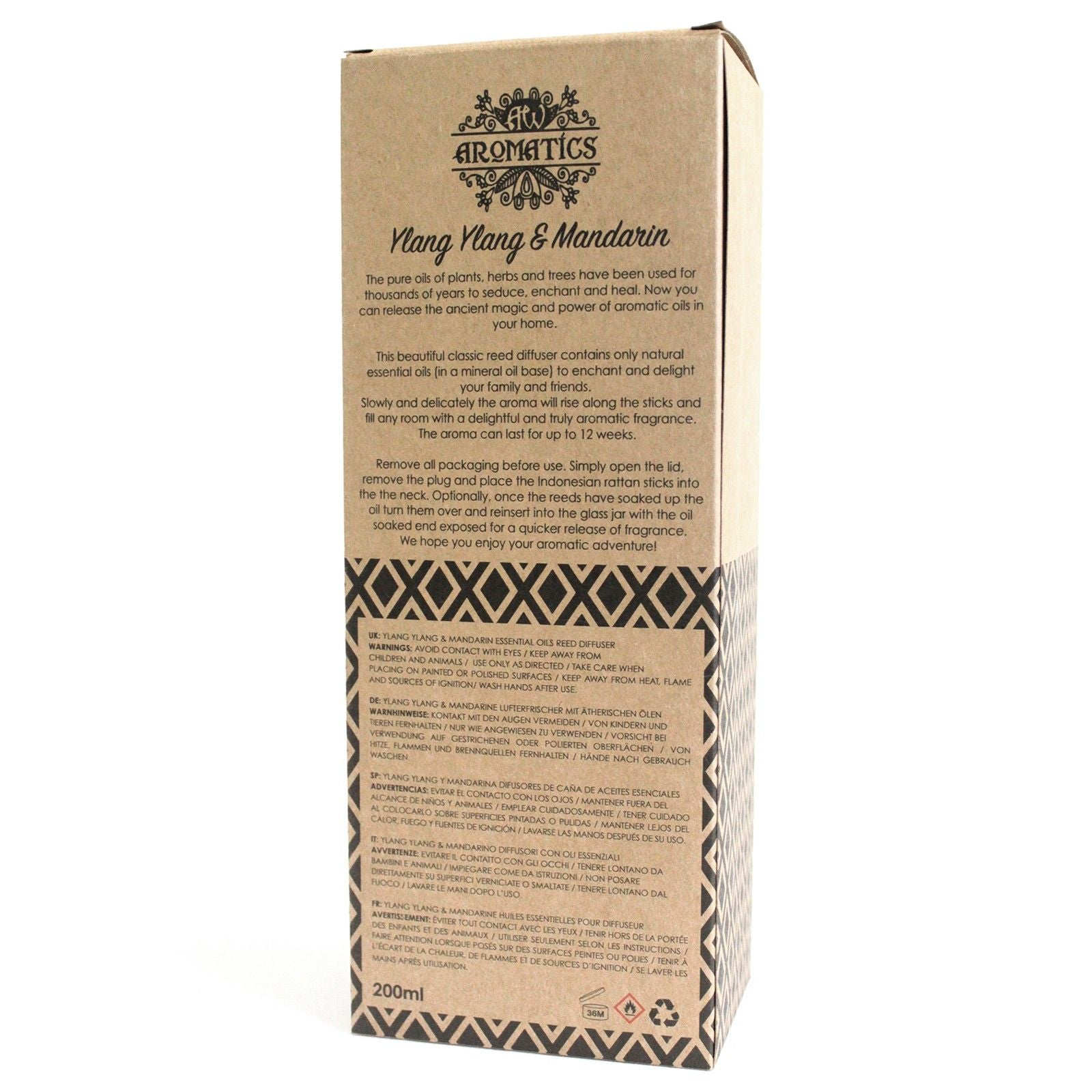 Reed Diffuser ~ Ylang Ylang & Mandarin