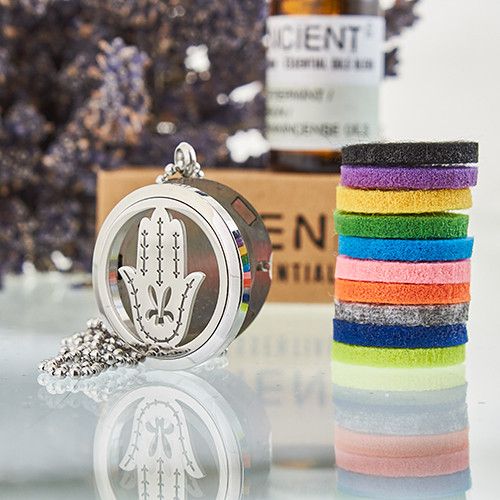 Hand of Fatima Aromatherapy Necklace ~ 30mm