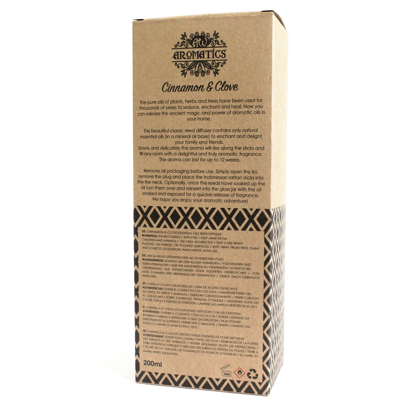 Reed Diffuser ~ Cinnamon & Clove