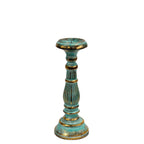 Turquoise & Gold Candlestick Stand ~ Small