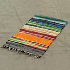 Rainbow Colours Rag Rug ~ Small