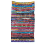 Ancient Wisdom Luxury Rag Rug ~ Blue