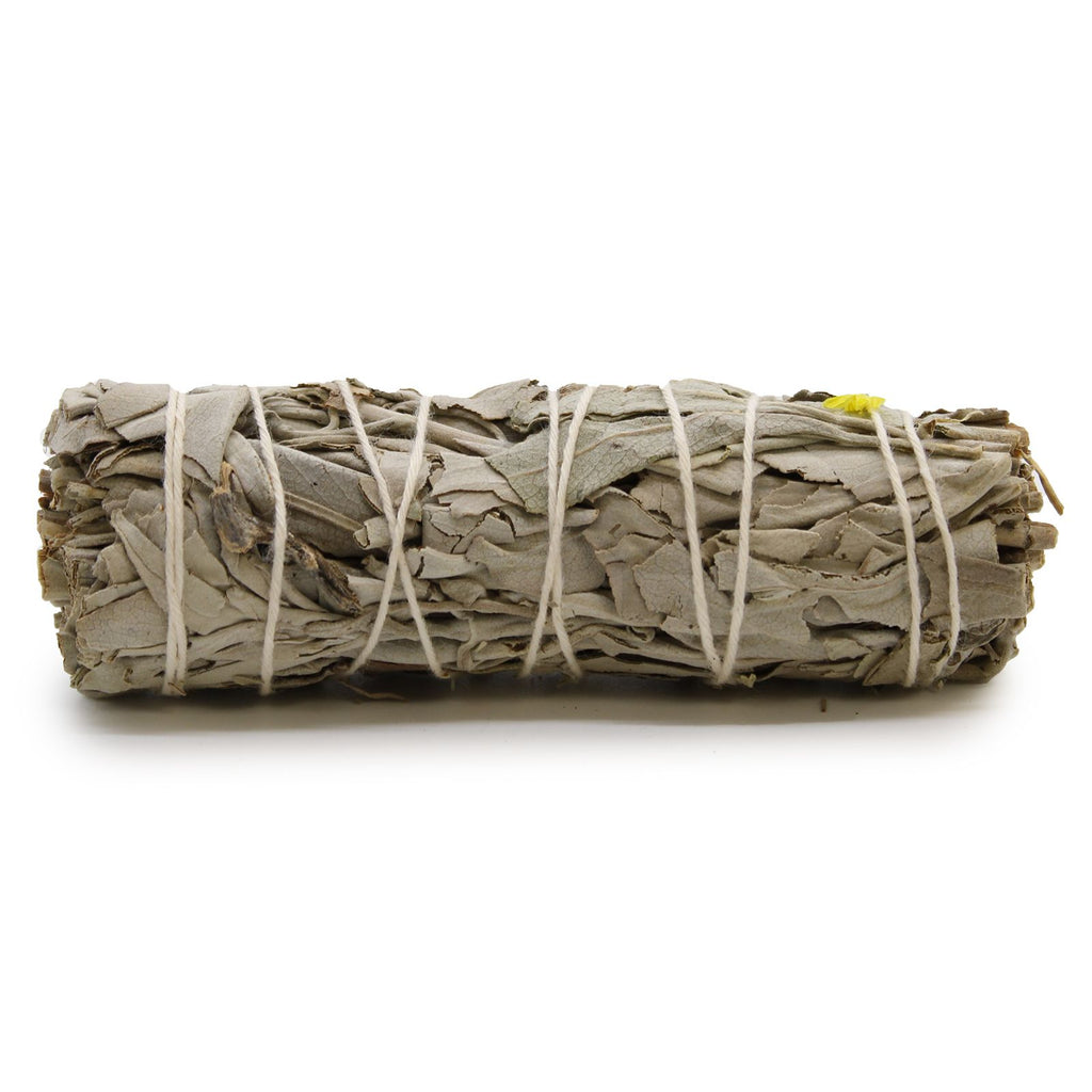 White Sage & Blue Sage Smudge Stick ~ 10cm
