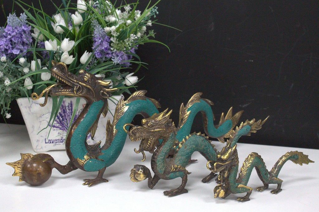 Fengshui Brass Dragon Ornament