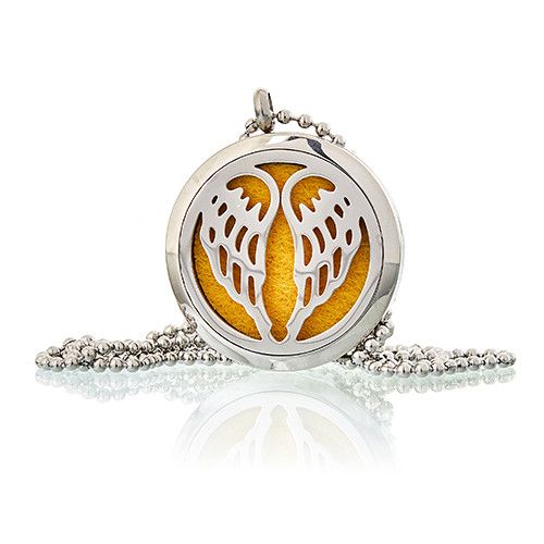 Angel Wings Aromatherapy Diffuser Necklace ~ 30mm