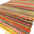 Ancient Wisdom Luxury Rag Rug ~ Yellow