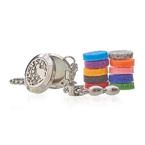 Cats & Flowers Aromatherapy Chain Bracelet ~ 20mm