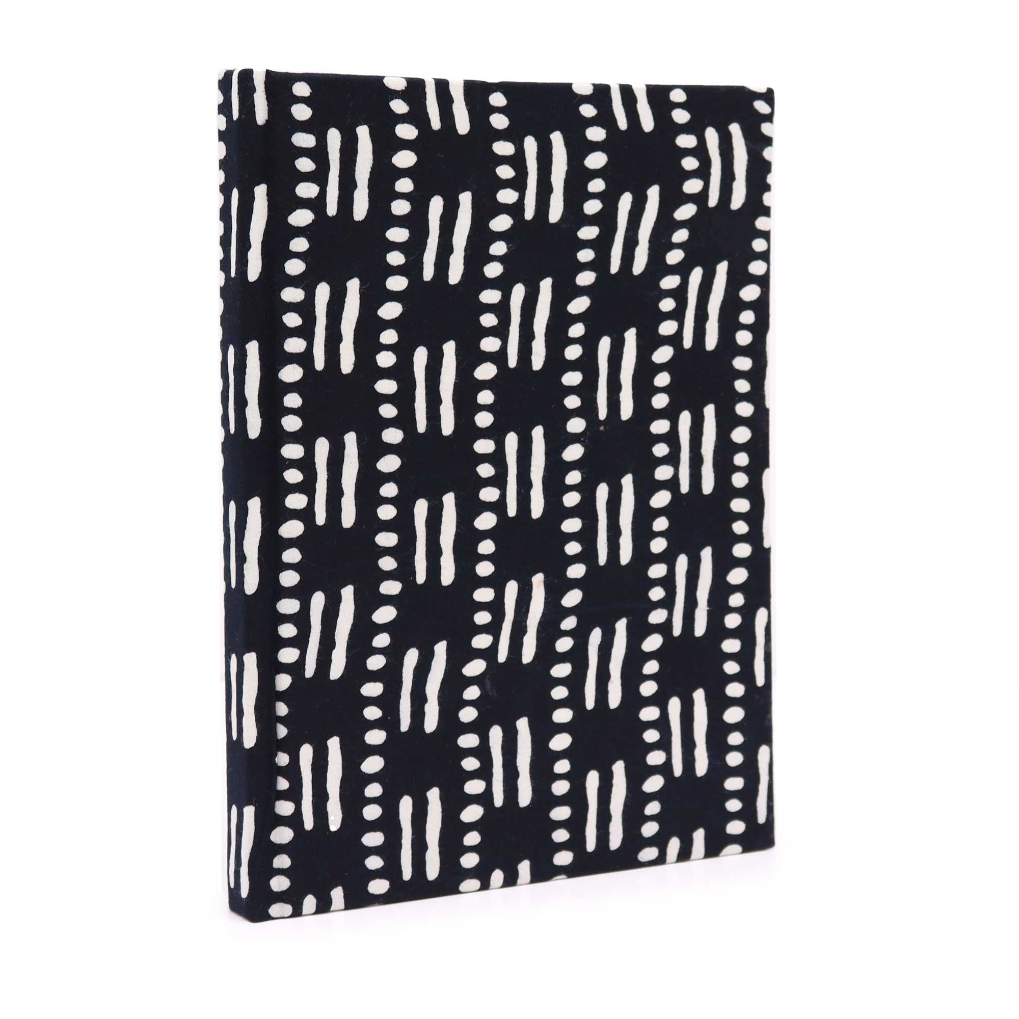 Handmade Notebook ~ Black Dot Dash