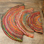 Ancient Wisdom Jute Rug ~ Round 90cms