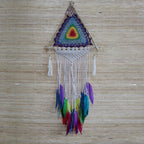 Pyramid Dream Catcher ~ Rainbow