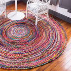 Ancient Wisdom Jute Rug ~ Round 90cms