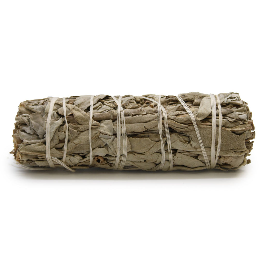 White Sage & Sweetgrass Smudge Stick ~ 10cm