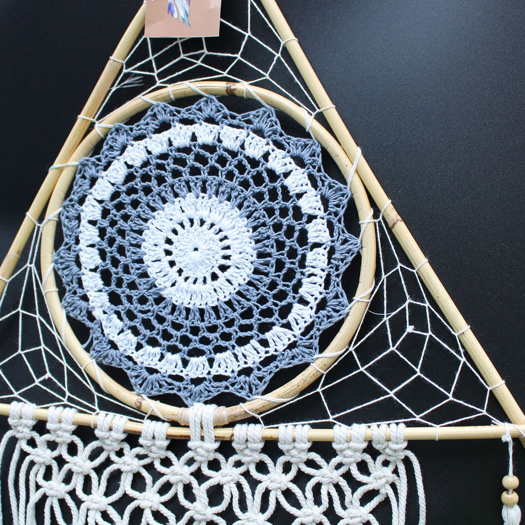 Protection Dream Catcher ~ Macrame Pyramid