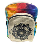 Large Hemp Backpack - Tie Dye Mandala